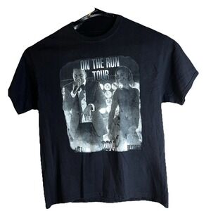 VTG 2014 Jay Z Beyonce On The Run Tour Band T-Shirt XL Hanes tag concert hip-hop